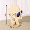 Sunglasses shelf display stand counter glasses storage shelf wooden boys and girls head mold desktop glasses holder