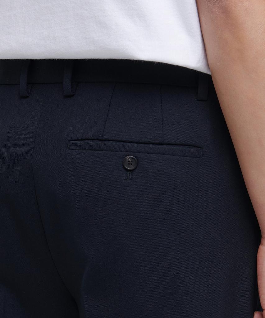 Musinsa Standard Wool Semi-Wide Hidden Elastic Waist Slacks [Navy]
