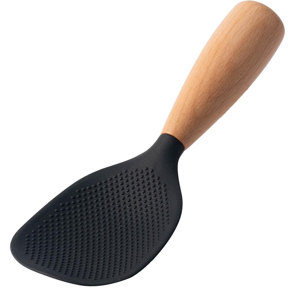 Food-Grade Silicone Cooking Tools: Stirring Spatula & Soup Ladle Set