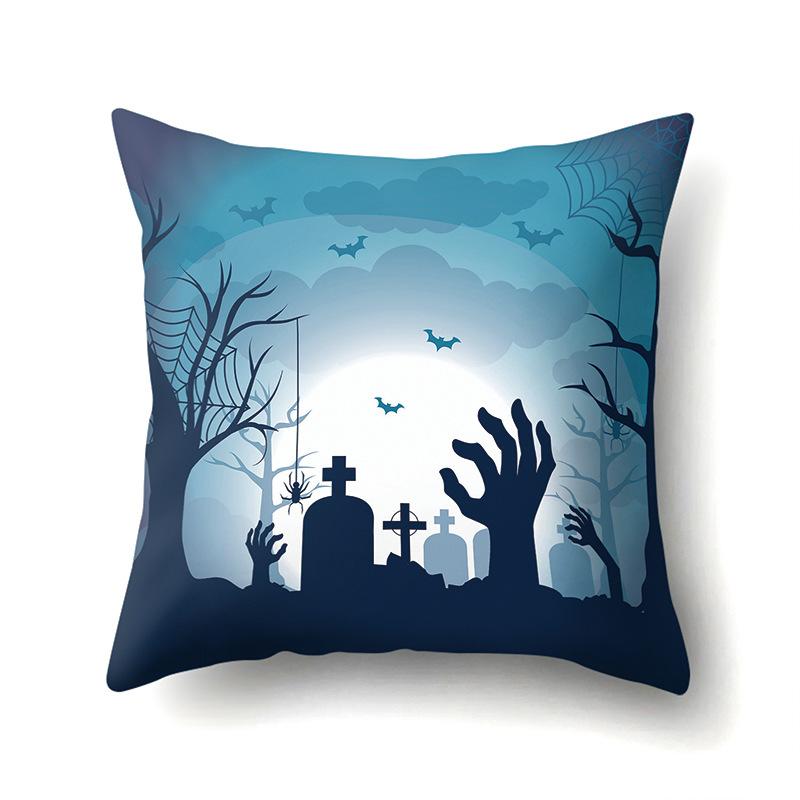 Halloween Pillowcase Car Waist Pillow Pumpkin Sofa Cushion Cover Office Home Living Room Pillowcase