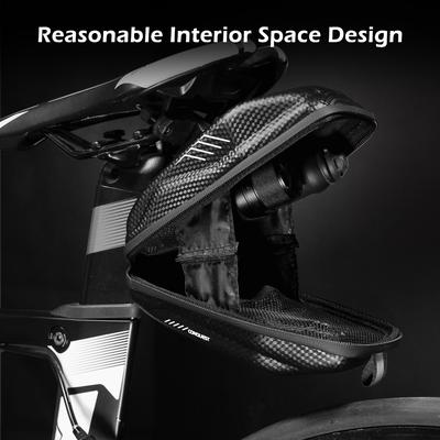 0.8L Bike Saddle Bags Rainproofroof Bicycle Under Seat Bag for Mountain