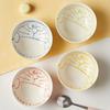 1pc 5 Inch Japanese Style Cartoon Cat Ceramic Bowl Home Cute Children's Dinnerware Kitchen Small Tableware