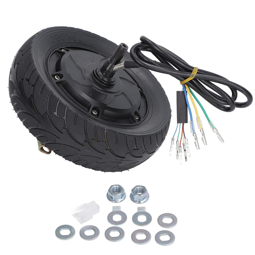 8-Zoll-Radnabenmotor, Trommelbremse, 36 V?48V 500W bis 1200W 1400 RPM Wasserdicht Universal für Elektrische