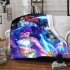 1pc KPop Demon Hunters3 Blanket, Gift, for Men and Women, Soft Blanket, Good for Sofa Bed Couch Travel, Lightweight Flannel Blanket