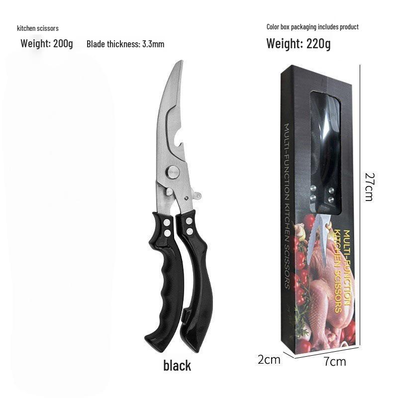 Multi-functional Stainless Steel Bone-Cutting Scissors for Household and Commercial Use