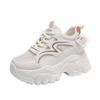 Breathable Mesh Platform Sneakers Women Spring Summer Thick Bottom Vulcanize Shoes Ladies Lace-Up Non-Slip Casual Shoes