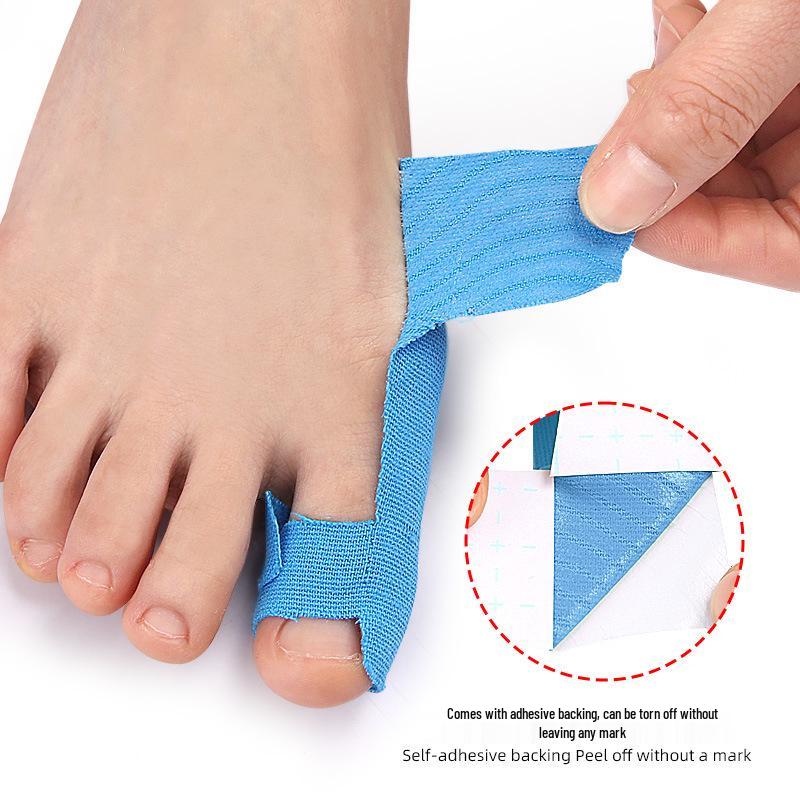 Pre-cut Elastic Toe Protector Anti-Friction Tape for Bunion Support and Sports Bandage.
