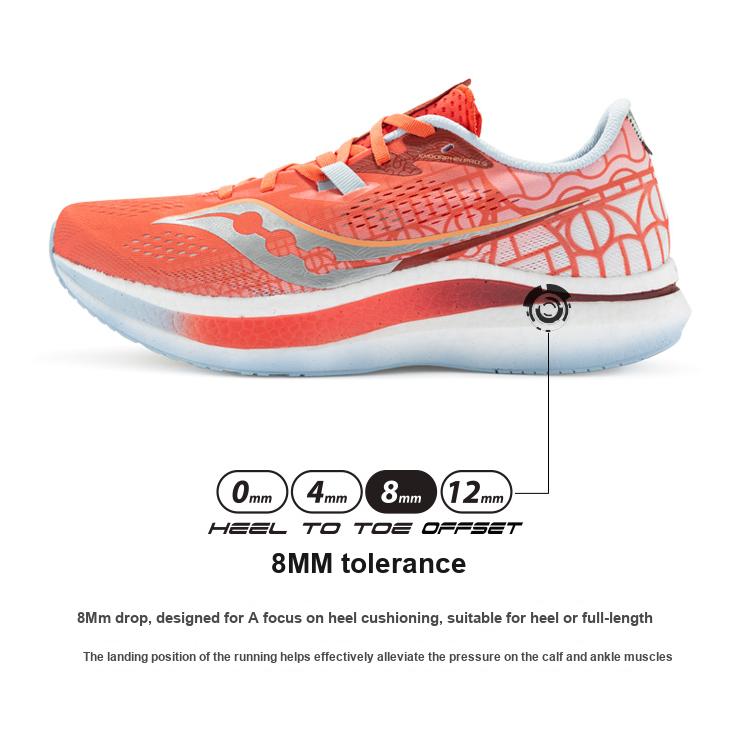 Saucony Endorphin Pro 2 Synthetic Leather Carbon Plate Racing Cushioning Durable Waterproof Low-Top Running Shoes Unisex running shoes S20687-80