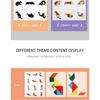 Wooden Jigsaw Magnetic Tangram Puzzle Book Educational Toys for Children Baby Kid Portable Montessori Learning Intelligence