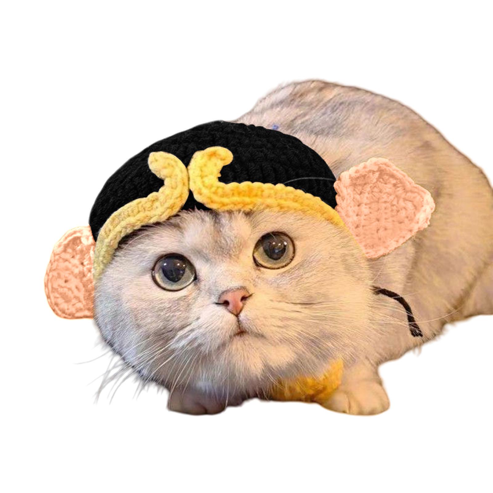 

Очаровательная вязаная кошачья шапка из дышащего хлопка, идеально подходящая для костюмированных вечеринок и повседневной носки 4