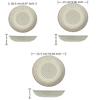Ceramic Porous Steaming Tray Perforated Drain Plate Creative Dumpling Plate  Steamed Bun