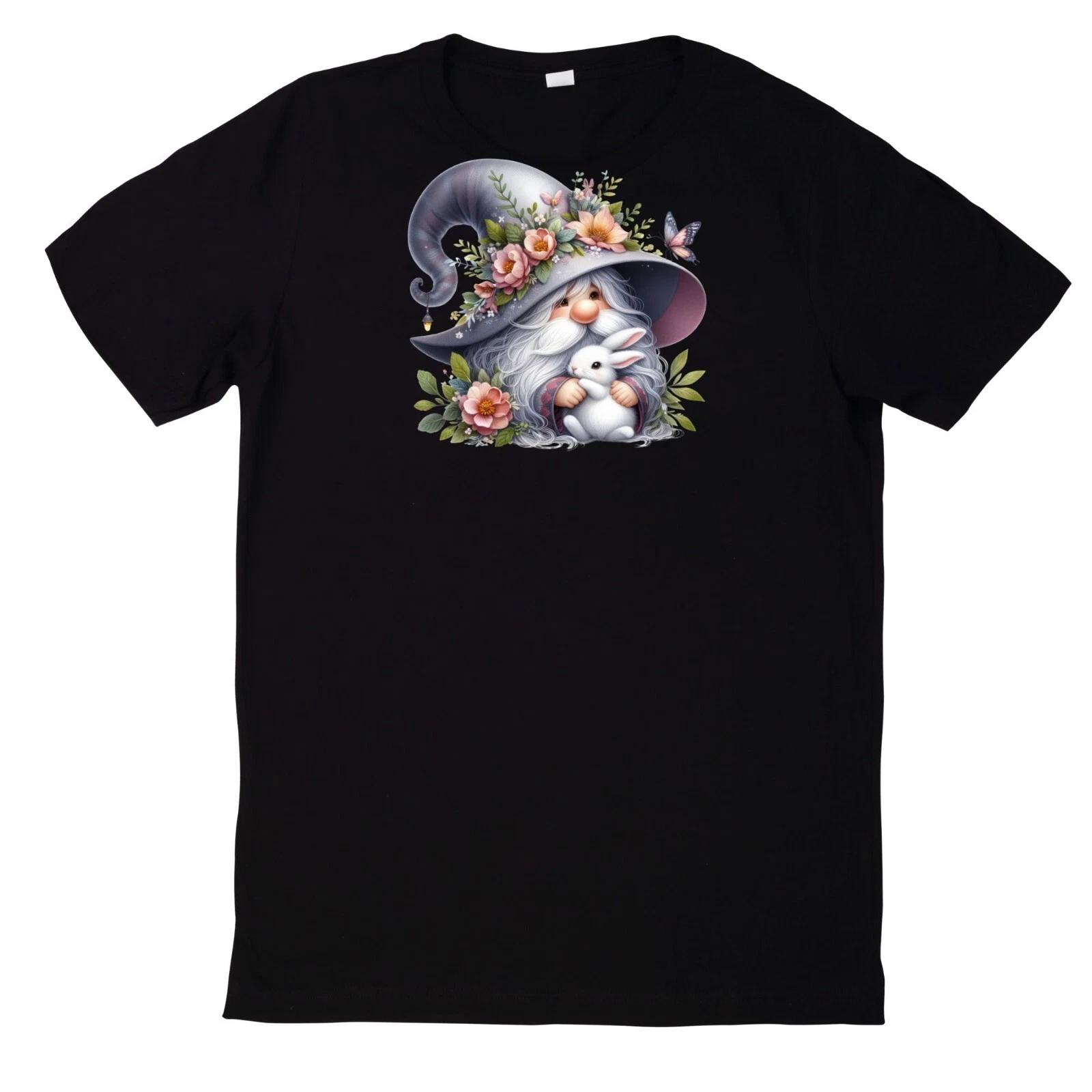 T-Shirt Lustiges Zwerg und Tier Motiv Baumwolle XXL