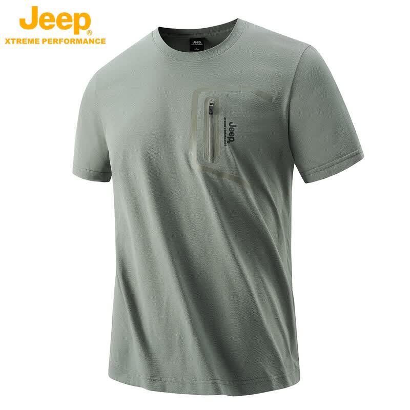 JEEP Men s 2026 Summer Ice Silk Quick-Dry T-Shirt XL
