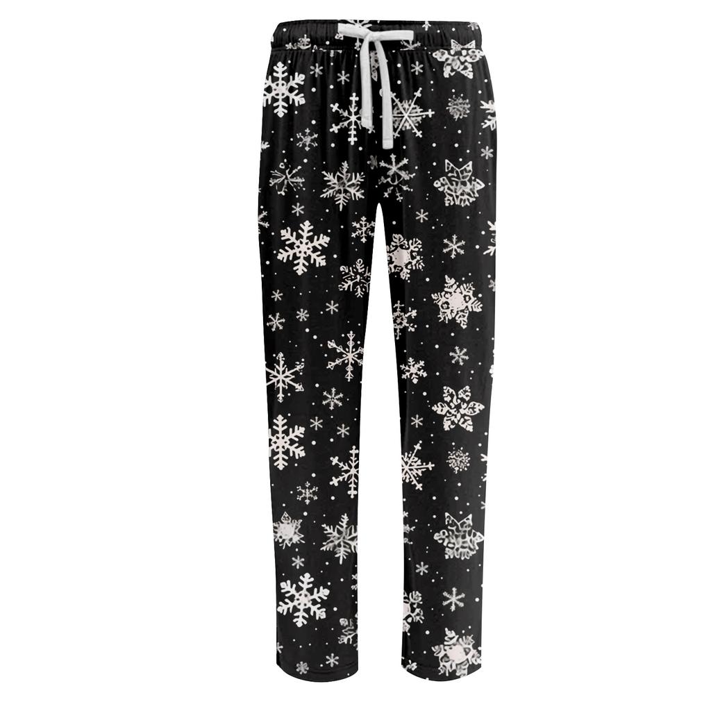 Anime Pajama Pants Sleepwear Casual Drawstring Elastic Waist Pants Comfy Straight Yoga Loose Trousers