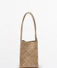 Massimo Dutti Napa Leather Weaving Bucket Bag