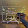 LED Drawing Board with Colors, Acrylic Dry Erase Board with Light, Luminous Acrylic Board, Lighted Dry Erase Board with Stand As Glow