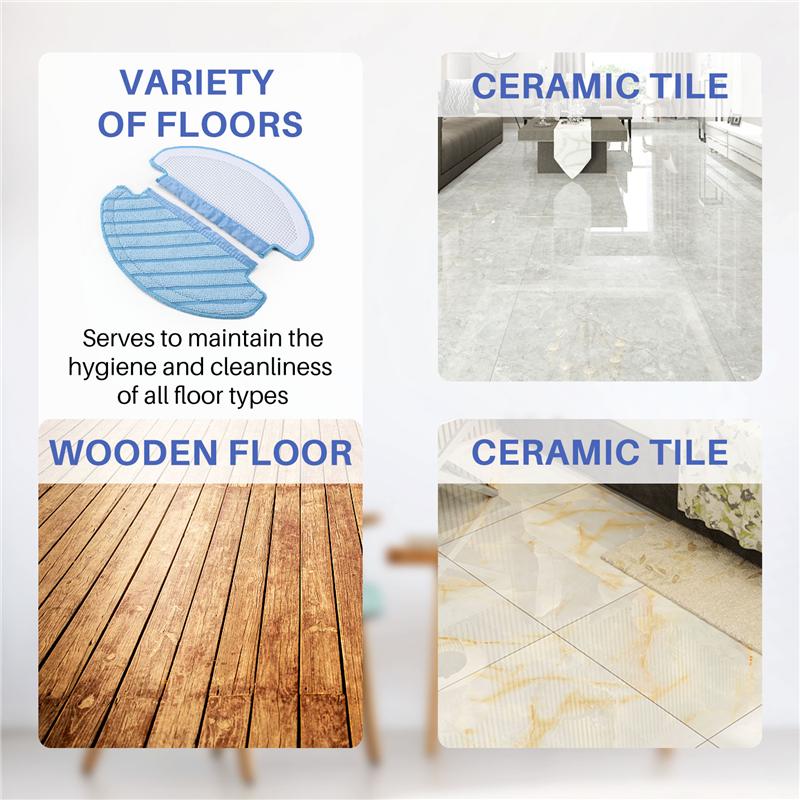 Good-Cleaning Cloth Brush Filter Accessories Replacement Parts Set For Ecovacs DEEBOT N8 Pro N8 Pro+ Vacuum Cleaner Robot