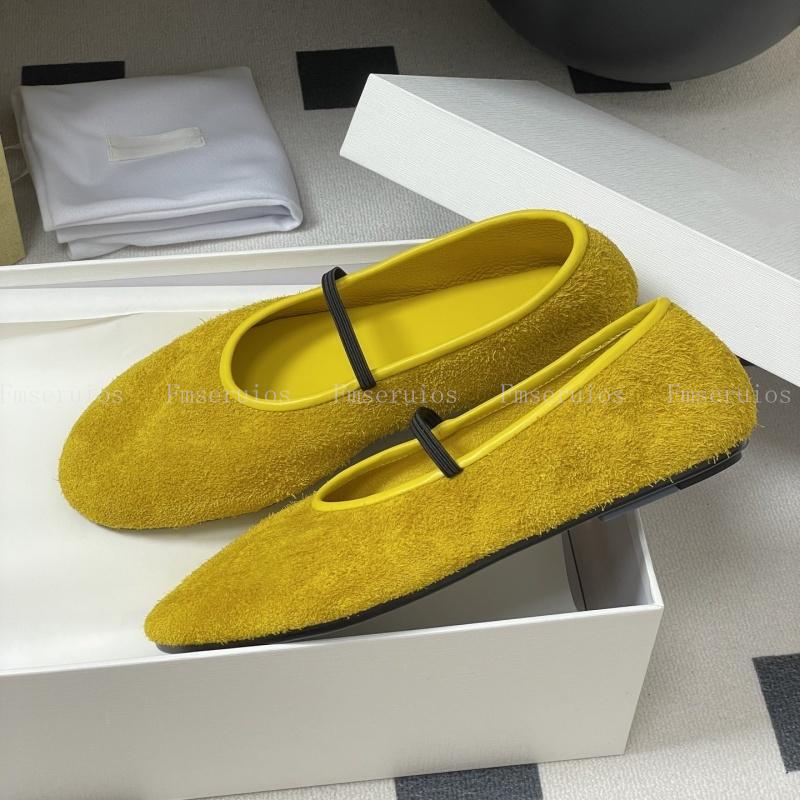 

New Ballet Flats Women Comfortable Round Toe Slip on Shoes Strap Soft Leather Concise Design Casual Solid Dress Ladies Shoes 41