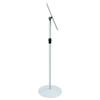 Podium Poster Stand Silver 33 X 33 X 123 Cm PVC and Steel