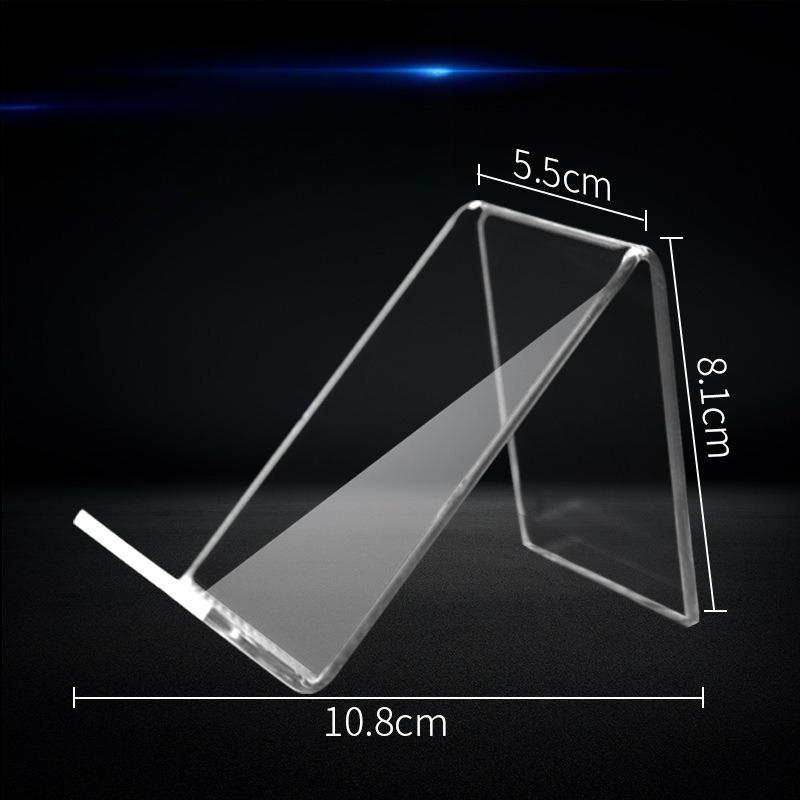 Support d'affichage de comptoir pour téléphone portable Support de bureau multi-formes pour affichage de console de jeu Plusieurs options pour des présentoirs en acrylique à haute transparence