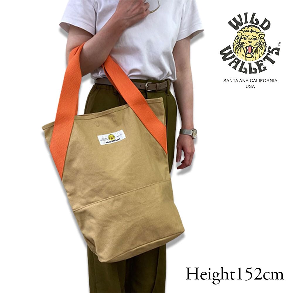 Tote Bag 28L WW CANVAS BREDT HANDTAG TOTE Stor Kapacitetsväska [Wild Wallet] (Bomullscanvas, 16oz) [WW-004 / VÄSKA] 26_MOS