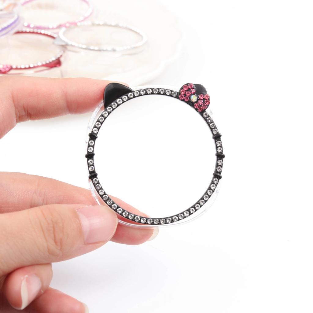 PC Case for Samsung Galaxy Watch 8 40mm 44mm Cute KITTY CAT Diamond Protector Watches Accessories Woman Galaxy Watch8 Cover