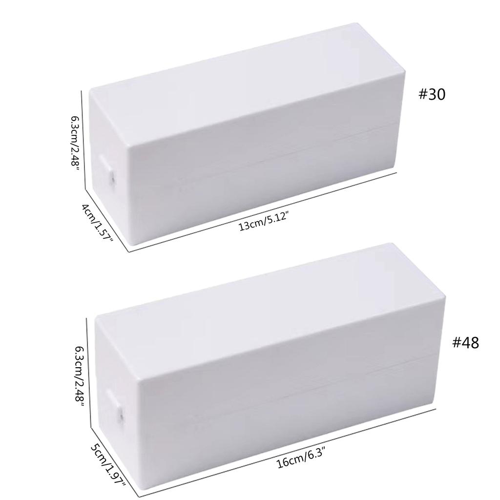 30/48 Holes Nail Drill Bits Storage Box Nail Grinding Head Holder Stand Display Container Milling Cutter Manicure Tool