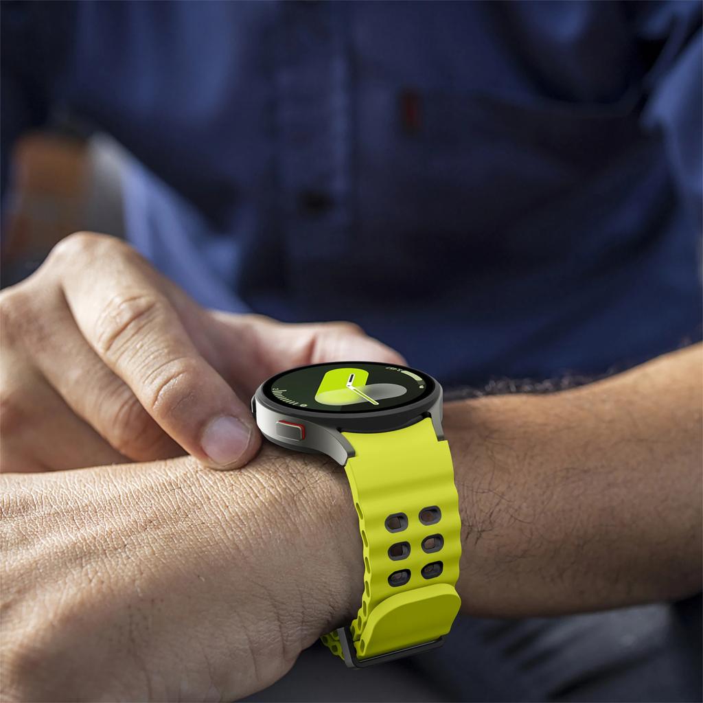 Silikonový řemínek pro Samsung Galaxy Watch 7 6 5 44mm 40mm Sportovní prodyšný náhradní náramek hodinky 4 6 classic 47mm 46mm 43mm