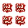 10pcs /Lots Trendy Pattern Letter Slogans Embroidery Patch Diy Pink Cartoon Couple Patch Iron On Patches Sew Stickers Badge Decor 