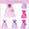 Kpop Demon Hunters Girls Cotton Short Sleeve Pleated Dress For Summer Playtime