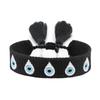 Embroidered Woven Charm Bracelets Adjustable Rope Blue Eyes Bracelet  Fabric Bracelets