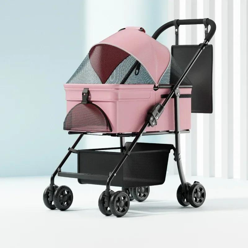 

Легкая и разборная переноска для собак на открытом воздухе для средних и крупных собак, складная в один клик, вместительная переноска для домашних животных