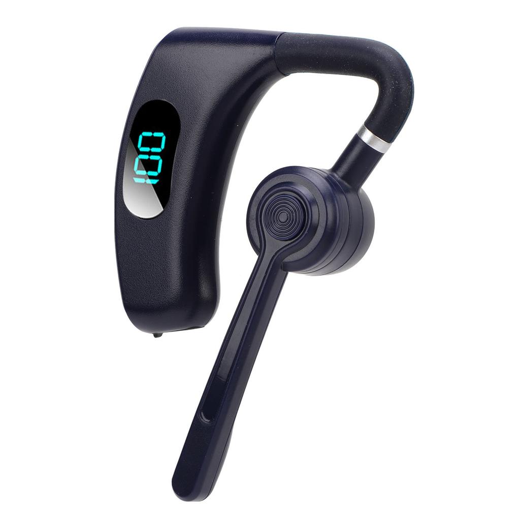 Wireless Bluetooth Earpiece with Microphone Noise Reduction 300mAh Battery for Business Driving Blue