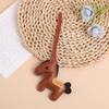 Year of the Horse PU Leather Keychain Ornament: Versatile Bag Pendant & Trendy Car Keyring