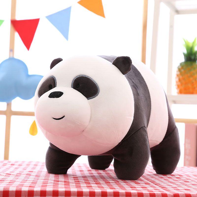 Charming We Bare Bears Ice Bear Plush Toy Super Soft Stuffed Doll For Kids