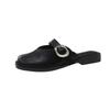 Soft-soled bag head half slippers women's outer wear 2025 summer new low-heeled versatile non-slip retro flat-soled Muller shoes
