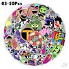 50Pcs/Set Teen Titans Go Stickers DIY Fashion Waterproof Doodle Decals Stickers