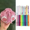 9Pcs Ergonomic Crochet Hook for Beginner Adult Crochet Weaving Crocheting ABS Handle Crochet Hook Needle 2.5mm-6.5mm