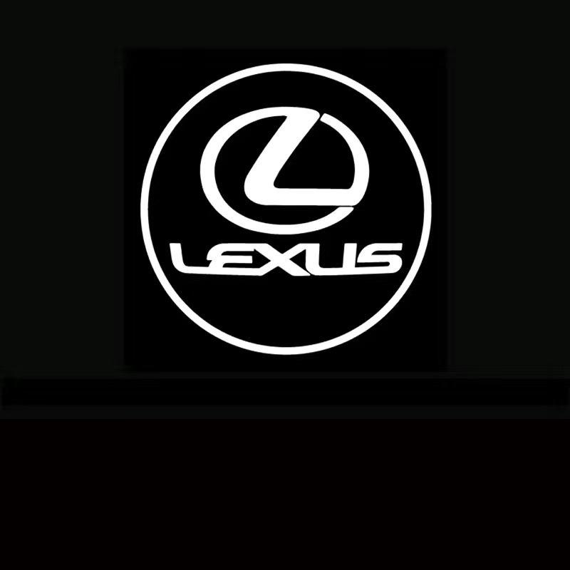 PHL1  2026 Hot Interior Stickers 2Pcs LED Car Welcome Door Lights Emblem Accessory For Lexus F SPORT GX460 Ct200h IS250 ES 220D IS200