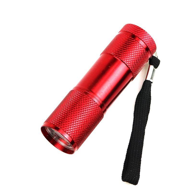 1/2/5Pcs 395nm UV Flashlight, 9LED Purple Light Anti-Skid Torch with Rope, Professional Portable Gadget