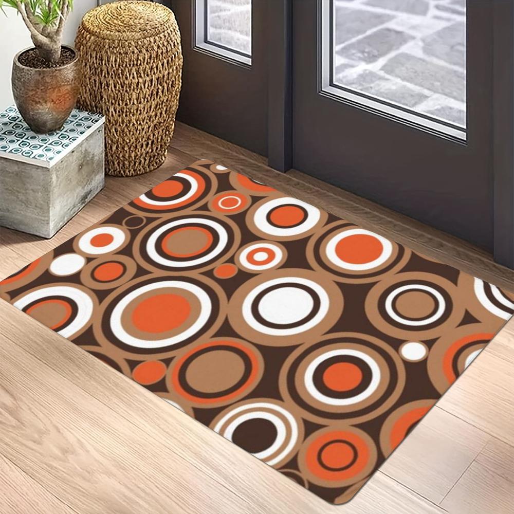Geometric Pattern Carpet Mat Anti-Slip Rubber Backing Rug Geometric Patterns for Modern Home Decoration Floor Mat Door Mat Rugs