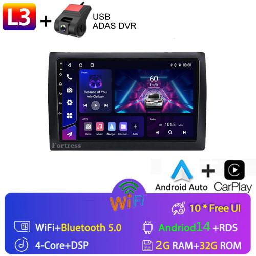Radio 8GB+128GB 4G Android 13 pentru Fiat Stilo 2002 2003 2004-2010 Player Multimedia stereo pentru masina Carplay Navigatie GPS Auto 2DIN