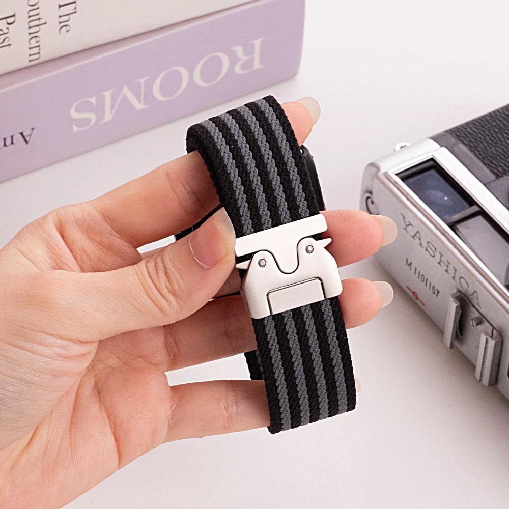 Nylon Braided Strap for Apple Watch 10 Strap 40mm 44mm 46mm 42mm 49mm 45mm 41mm 38mm IWatch Ultra2 SE 9 8 7 6 Band Bracelet