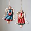 Christmas Tree Ornament Resin Angel Sculptures Christmas Tree Hanging Decorations for Mantels Holiday Decorations