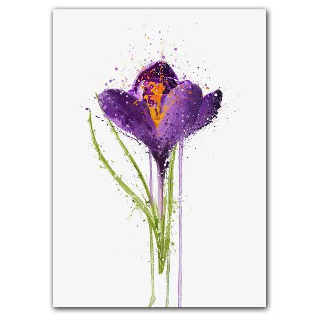 Neue Nordic Abstrakte Splash Tinte Kunst Druck Leinwand Malerei Blume Poster Büro Wand Malerei Wohnzimmer Dekoration Wandbild Kein Rahmen
