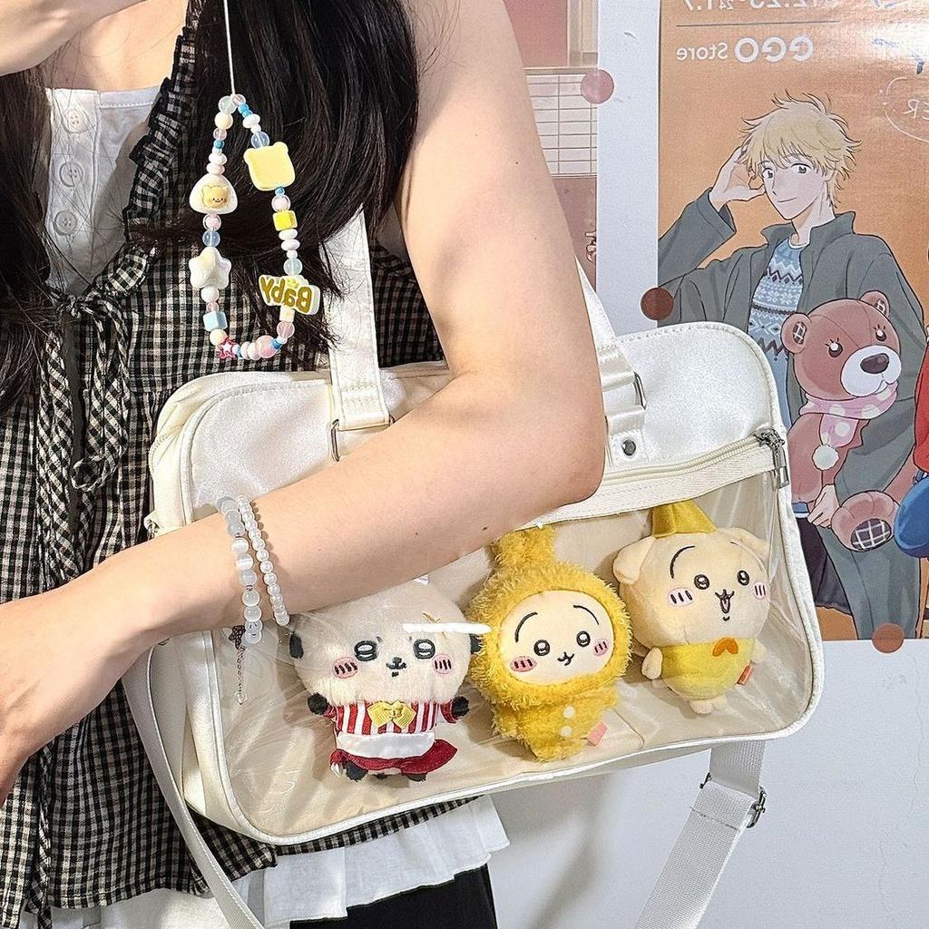 Nuova Borsa a Tracolla Monospalla alla Moda Borsa da Mano per Mostra di Fumetti Dolce Originale Ulzzang Y2K Ita Bag per Donna Borsa a Forma di Bambola da 10 cm