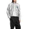 adidas Equipment Metallic Windbreaker Casual Fashion Versatile Simple Coat Men Outerwear Metallic-Silver JN4526