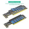 Fast speed PCIe 16X 5.0 to Double NVME + PCIE X16 Adapters Card with AntiInterference for 32Gbps Data Transfer