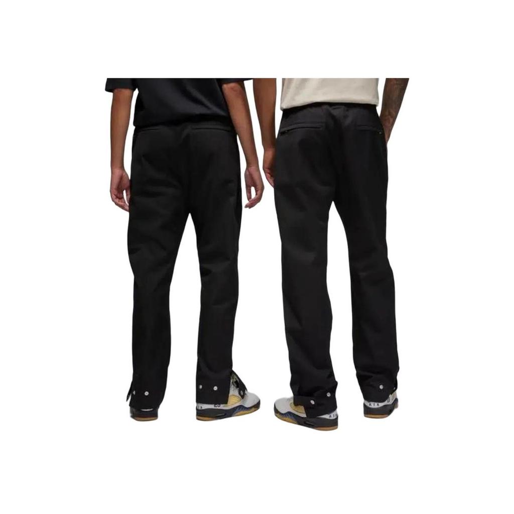 A Ma Maniere X Jordan Co-Branded Logo Print Straight Fit Knit Joggers With Elastic Waist Unisex Bottoms Black FN0616-010