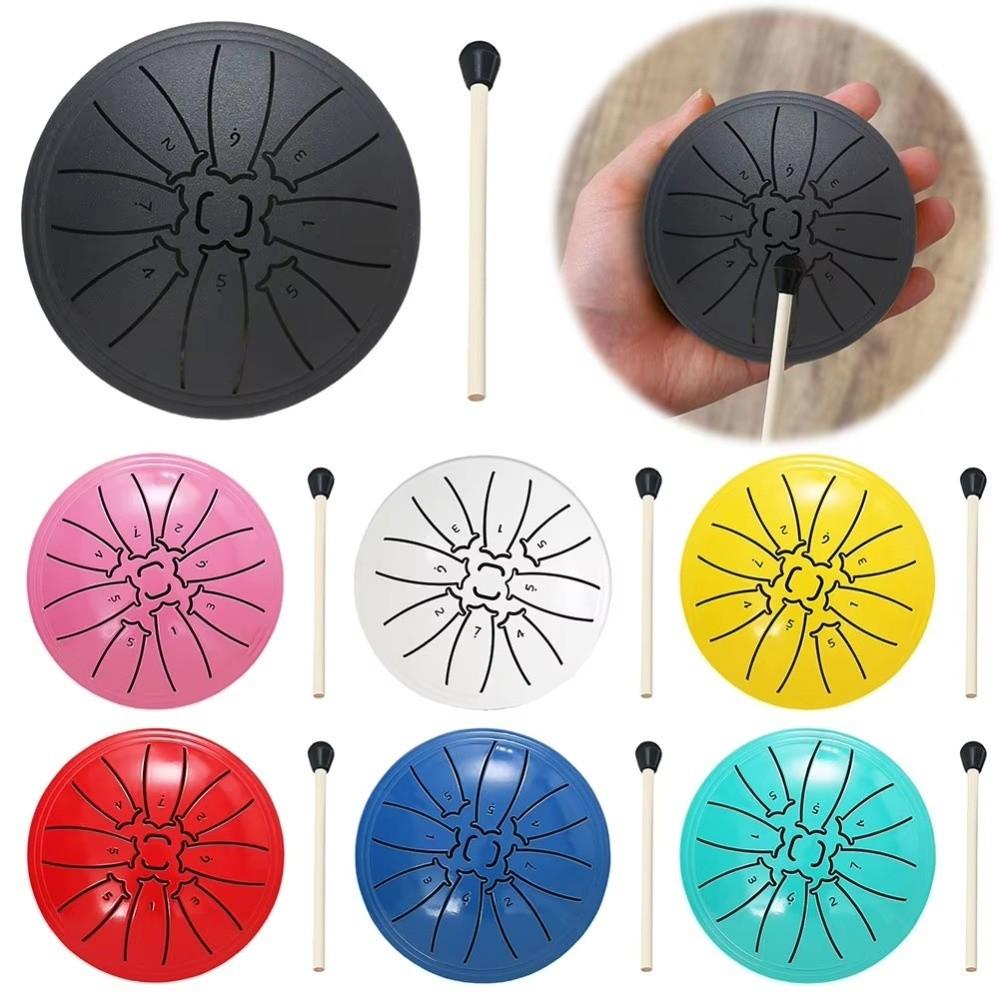 4 Inch 8 Notes Mini Hand Pan Drums Multicolour Meditation Drum  Drum Accessories